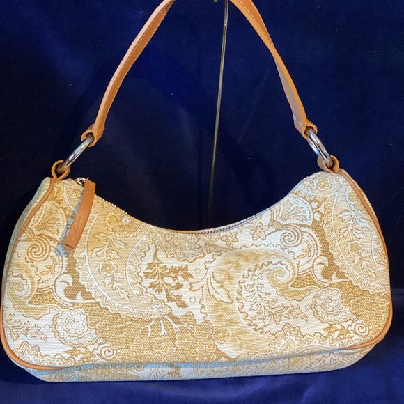 Vintage Banana Republic Paisley Canvas Handbag - Picture 5 of 7